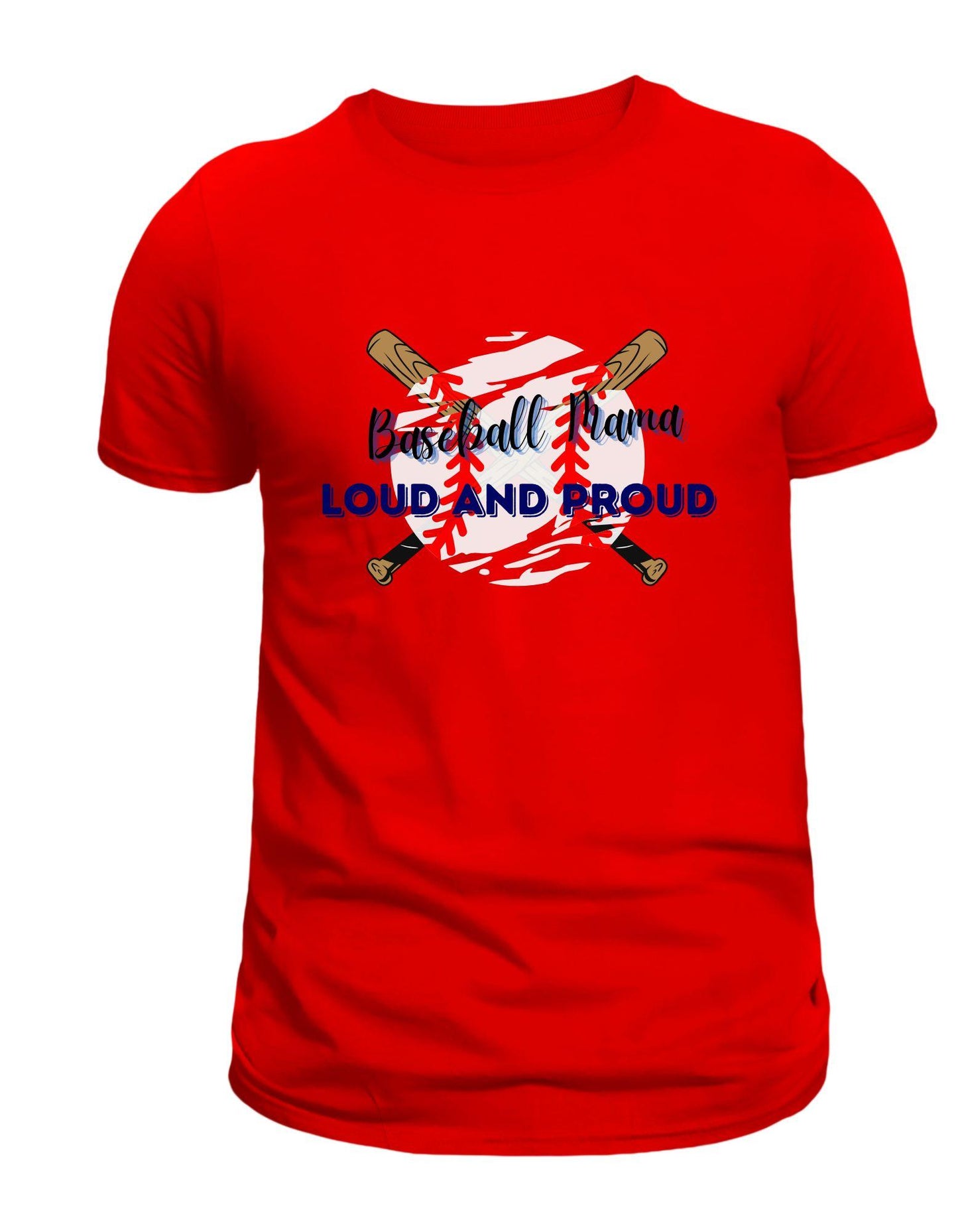 Baseball Mom Shirt - Loud and Proud Graphic T-Shirt
