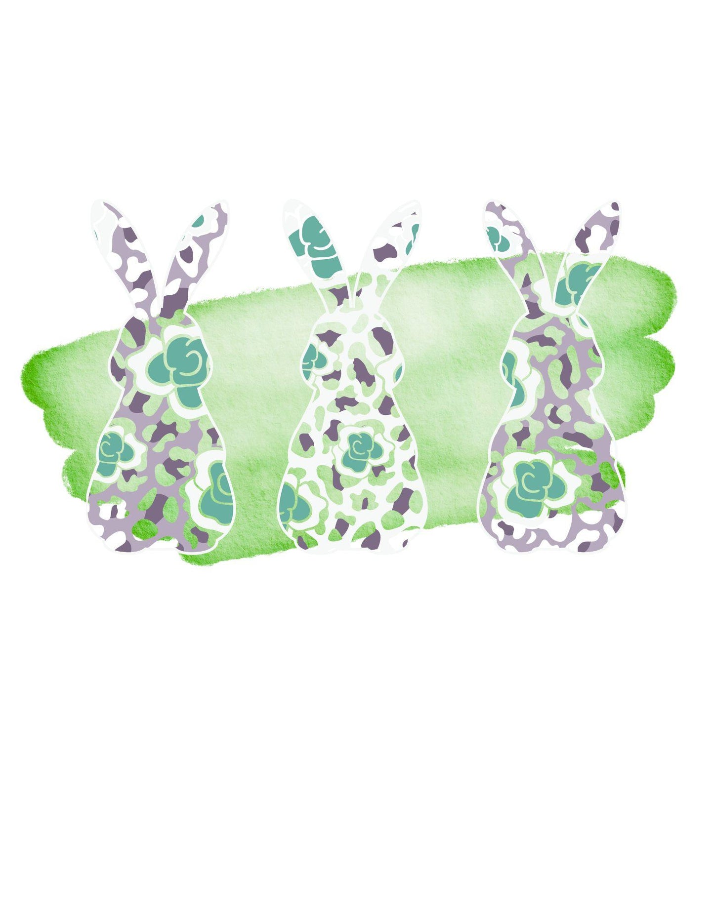 Decorative letter 'A' with a green watercolor background and purple and teal patterns.