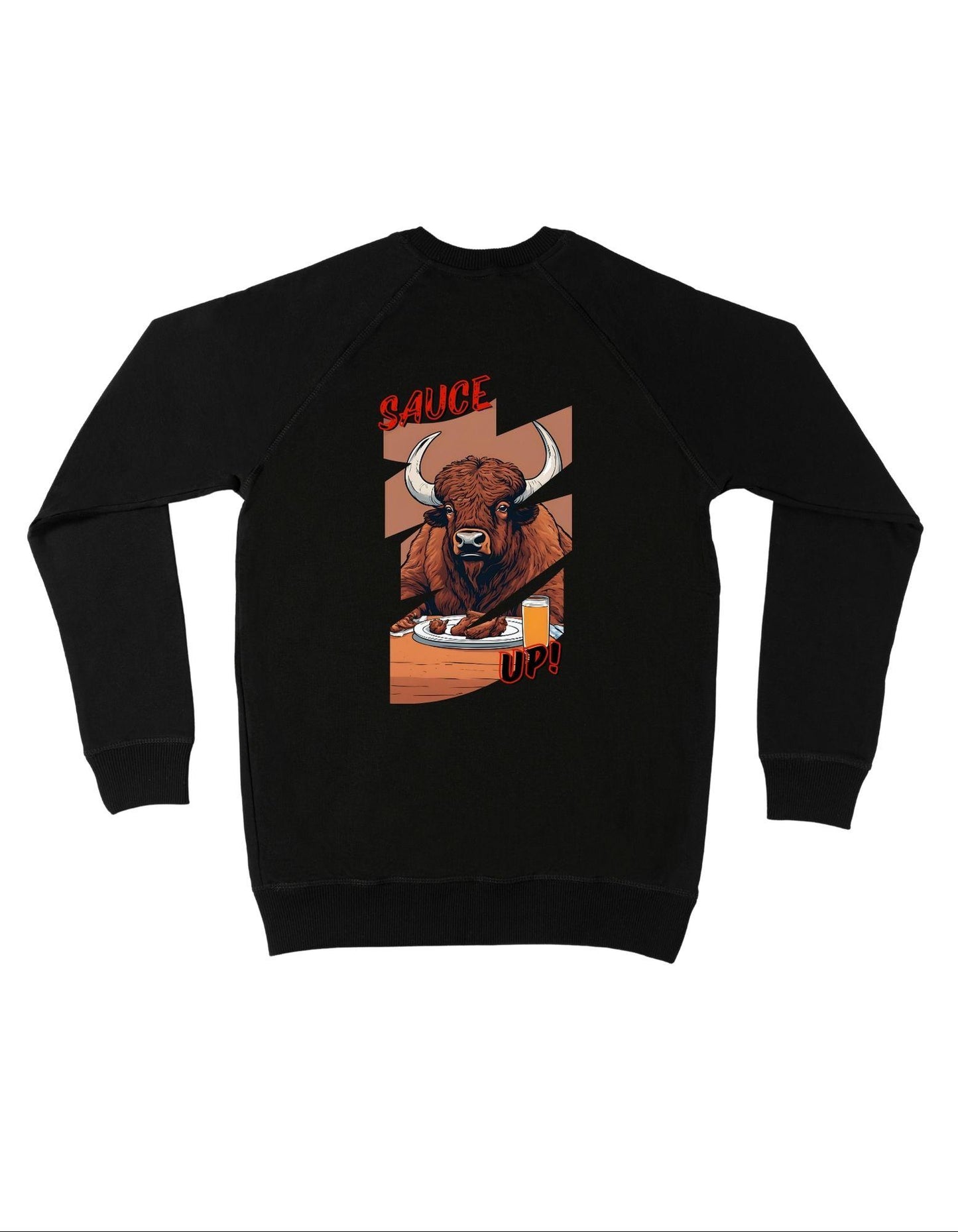 Sauce Up Sweatshirt - Chicken Wing Collection Graphic Sweatshirt