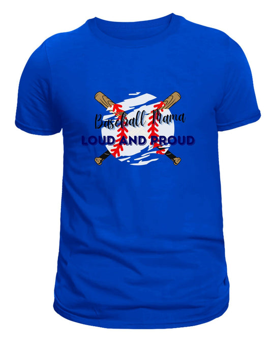 Baseball Mom Shirt - Loud and Proud Graphic T-Shirt
