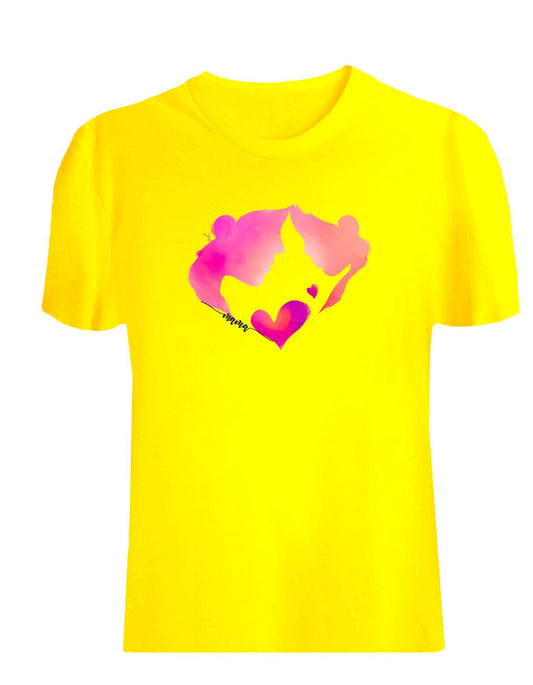 Mama and Child Heart Graphic T-Shirt