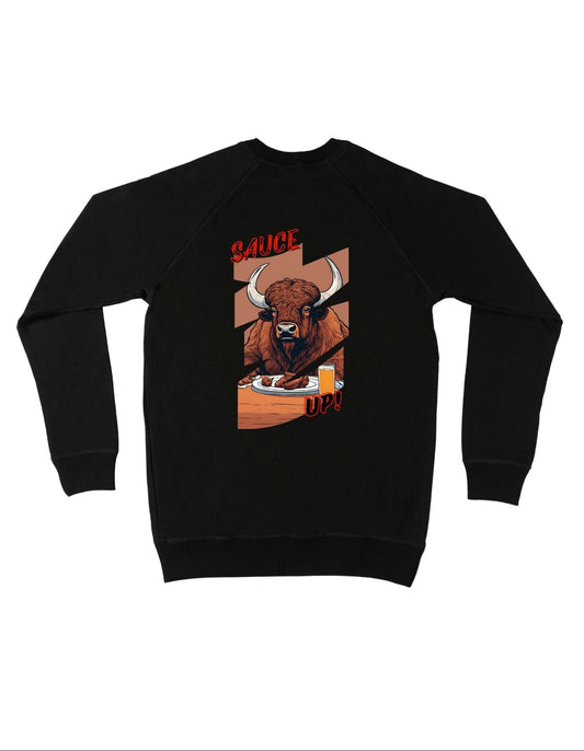 Sauce Up Sweatshirt - Chicken Wing Collection Graphic Sweatshirt